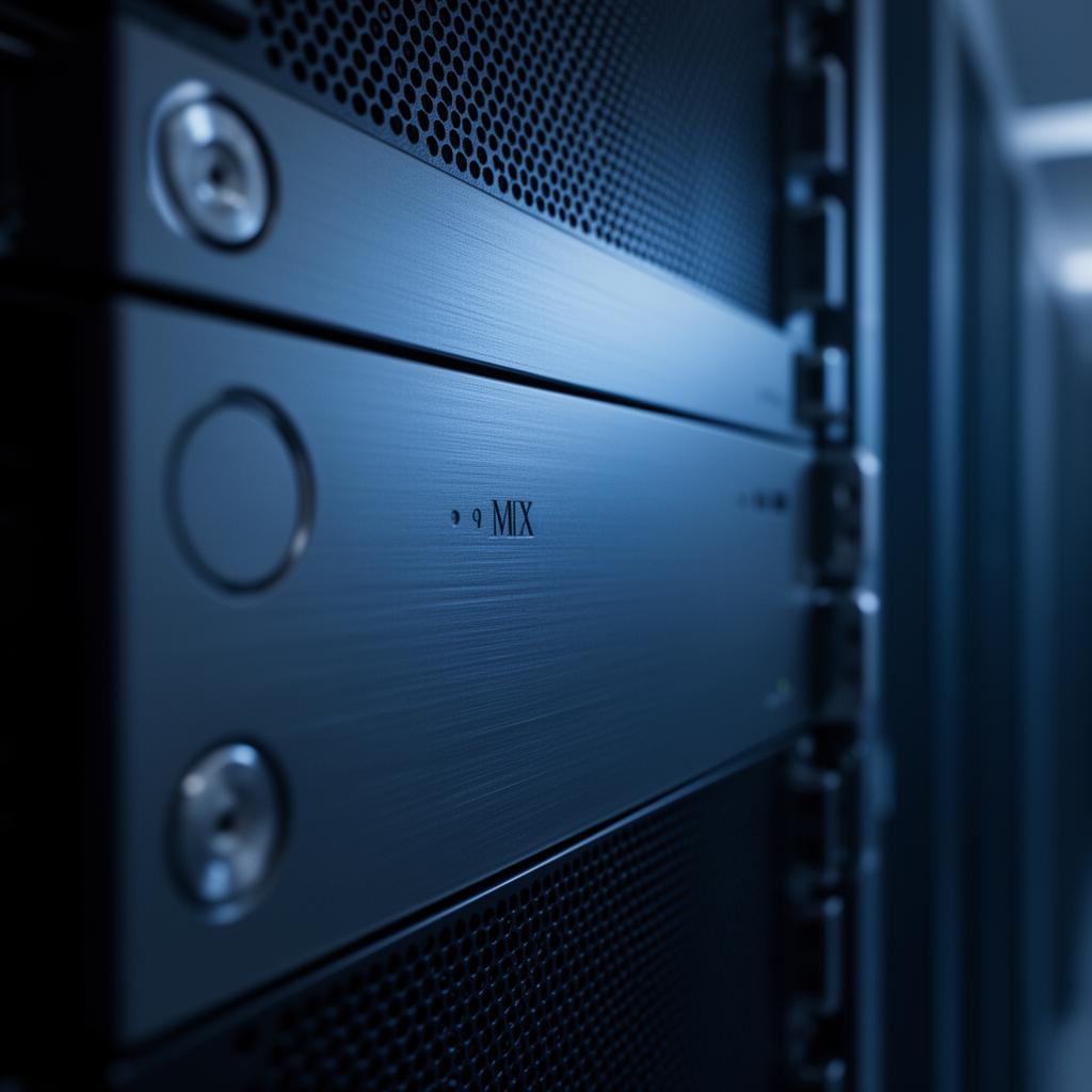 3DS engineering infrastructure — brushed metal server detail